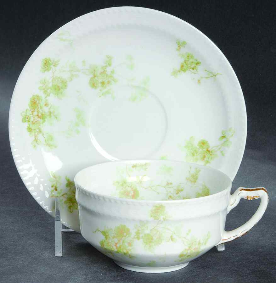 Schleiger 42N Flat Cup & Saucer Set by Haviland-1
