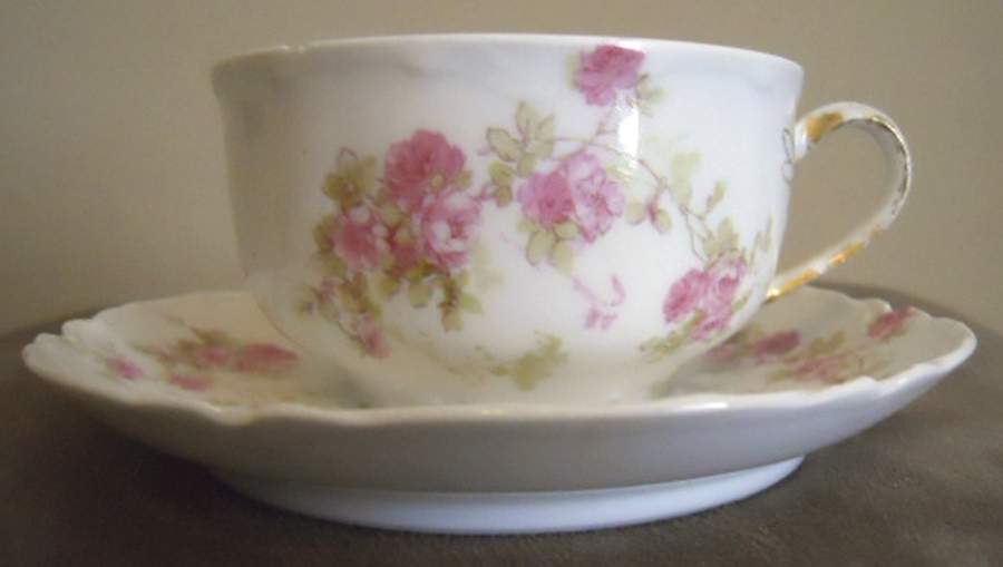 Schleiger 42s Flat Cup & Saucer Set by Haviland-1
