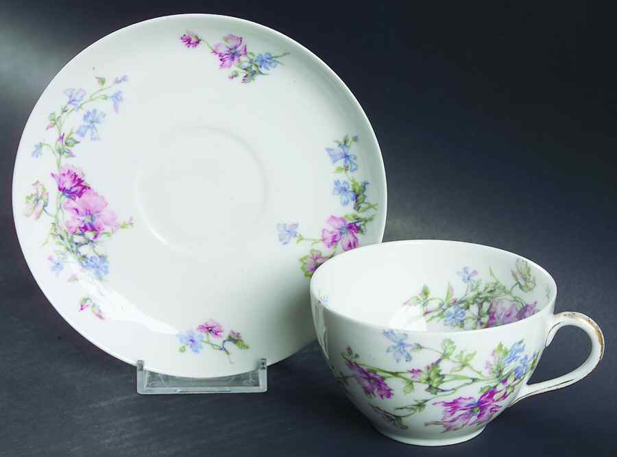 Schleiger 46l Flat Cup & Saucer Set by Haviland-1
