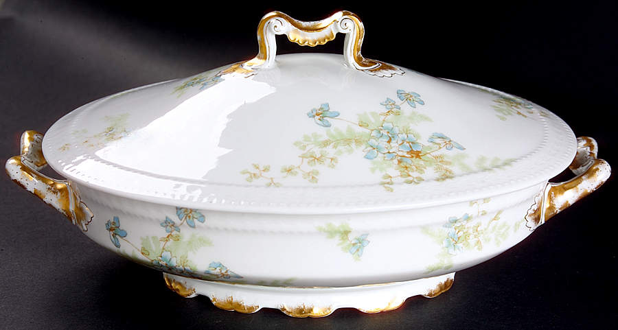 Schleiger 52a Oval Covered Vegetable by Haviland-1