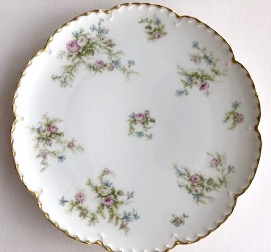 Schleiger 53G Coupe Luncheon Plate by Haviland-1