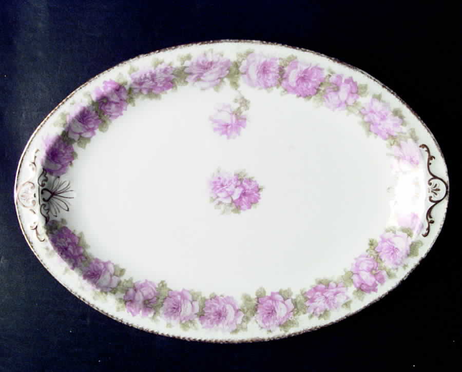 Schleiger 55c 12" Oval Serving Platter by Haviland-1