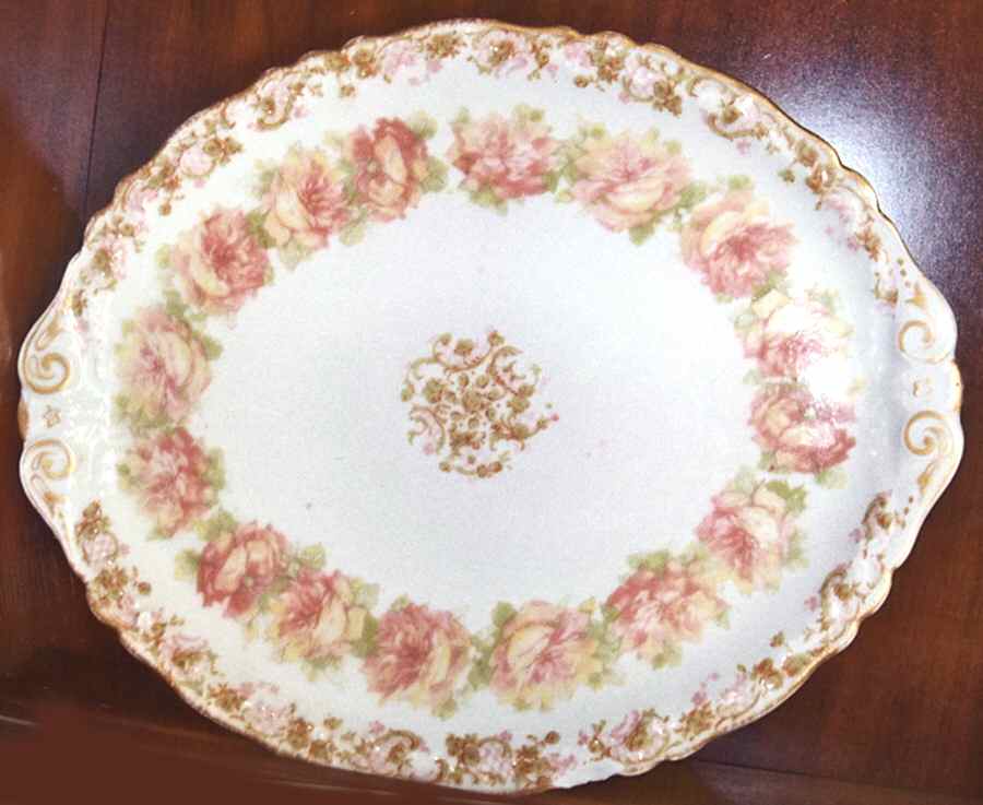 Schleiger 55i 14" Oval Serving Platter by Haviland-1