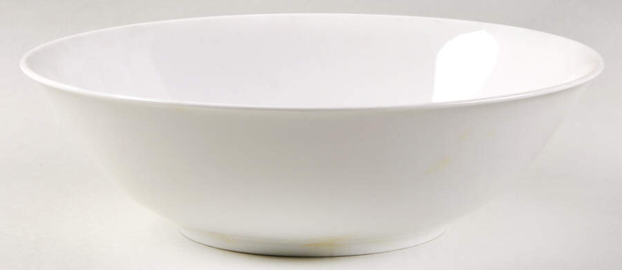 Anmut White 9" Round Vegetable Bowl by Heinrich - H&C-1