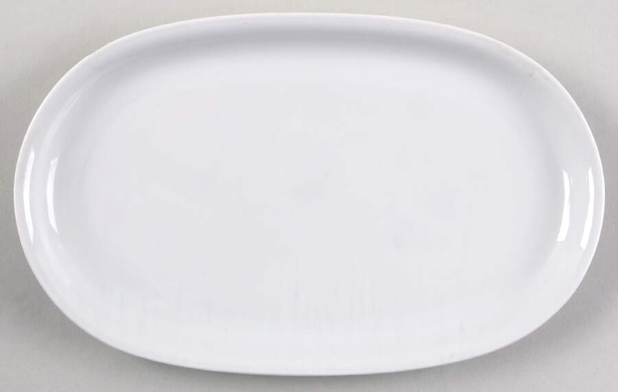Anmut White 9" Oval Serving Platter by Heinrich - H&C-1