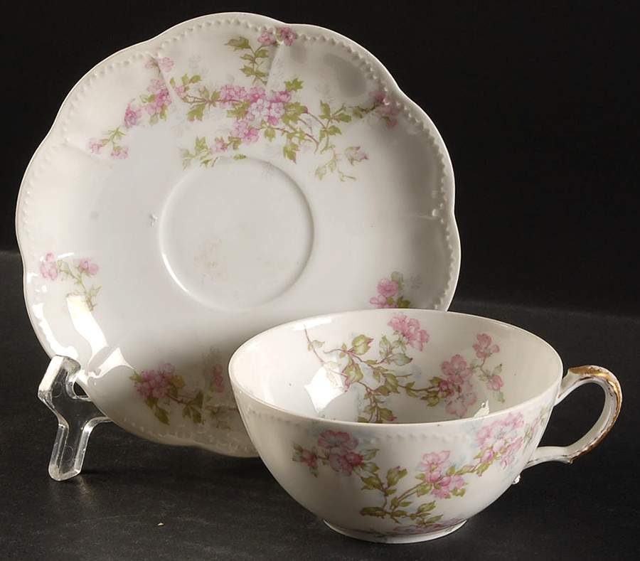 Schleiger 61f Flat Cup & Saucer Set by Haviland-1