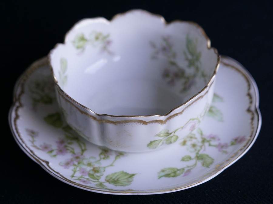 Schleiger 62j Ramekin & Saucer Set by Haviland-1