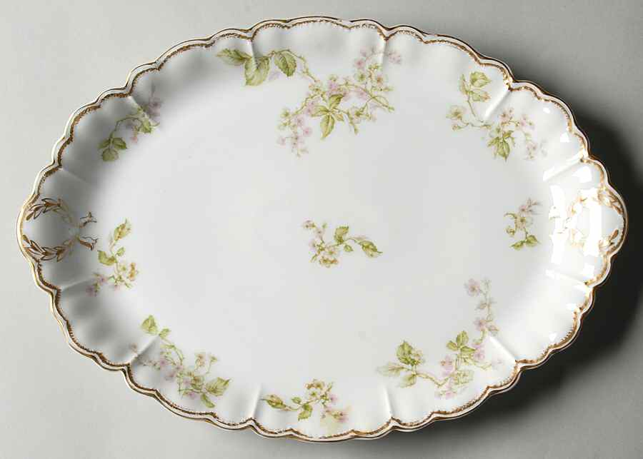 Schleiger 62j 14" Oval Serving Platter by Haviland-1