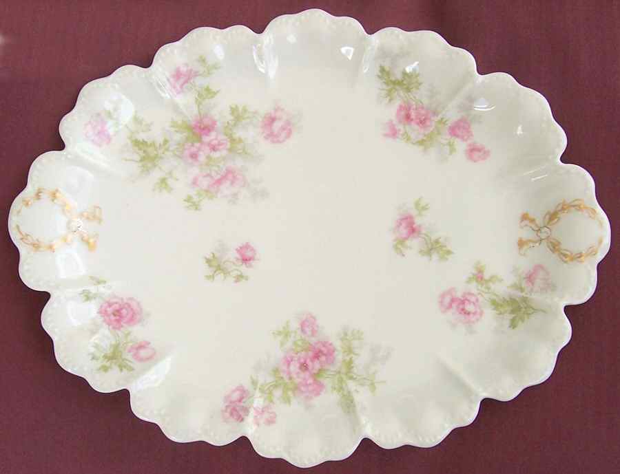 Schleiger 64d 11" Oval Serving Platter by Haviland-1