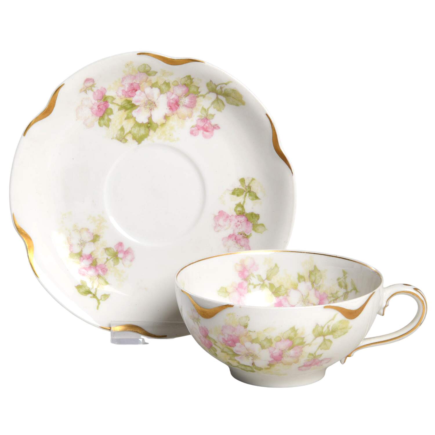 Schleiger 66m Flat Cup & Saucer Set by Haviland-1