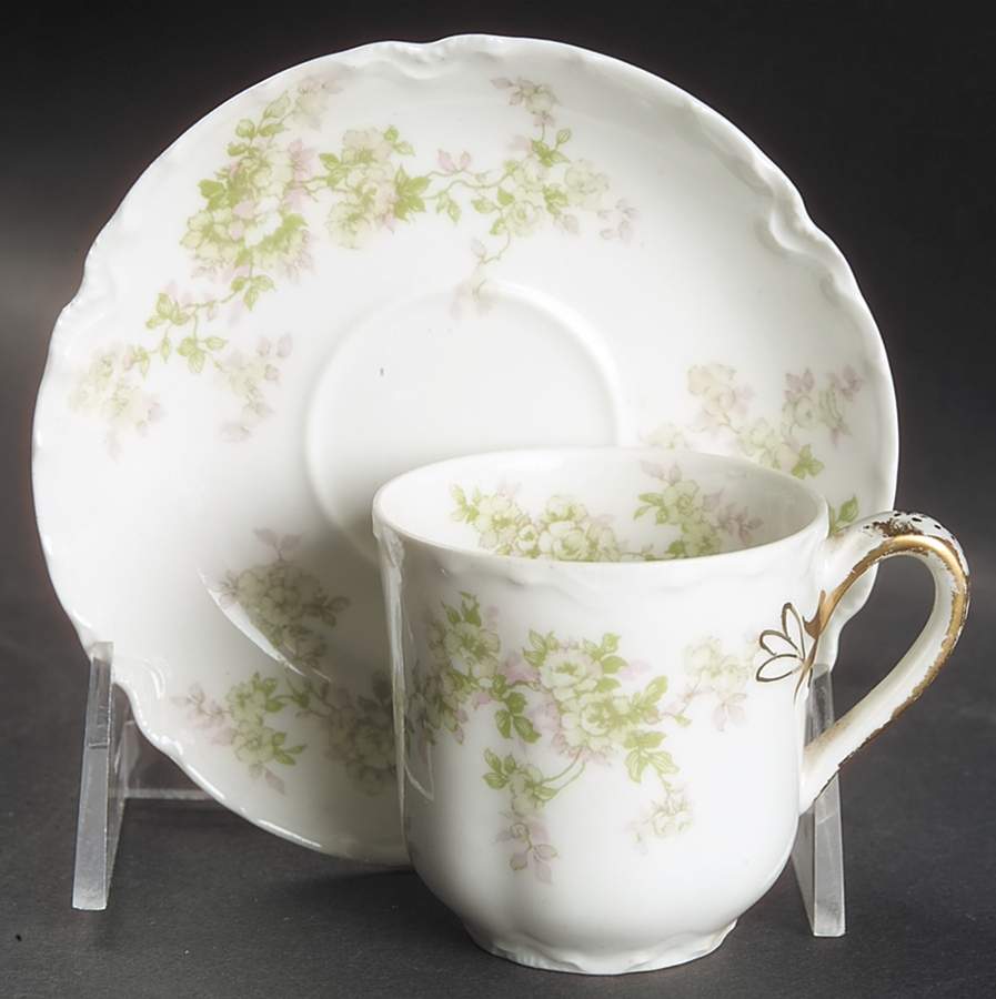 Schleiger 67i Flat Demitasse Cup & Saucer Set by Haviland-1