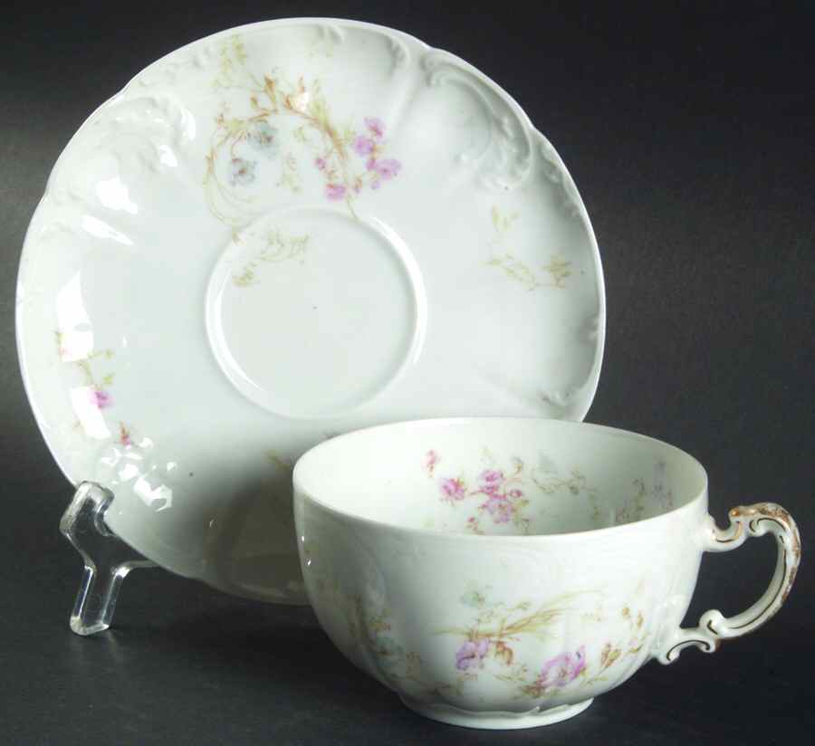 Schleiger 71D Breakfast Cup & Saucer Set by Haviland-1