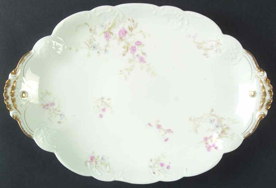 Schleiger 71D 13" Oval Serving Platter by Haviland-1
