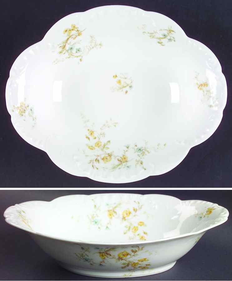 Schleiger 71e 10" Oval Vegetable Bowl by Haviland-1
