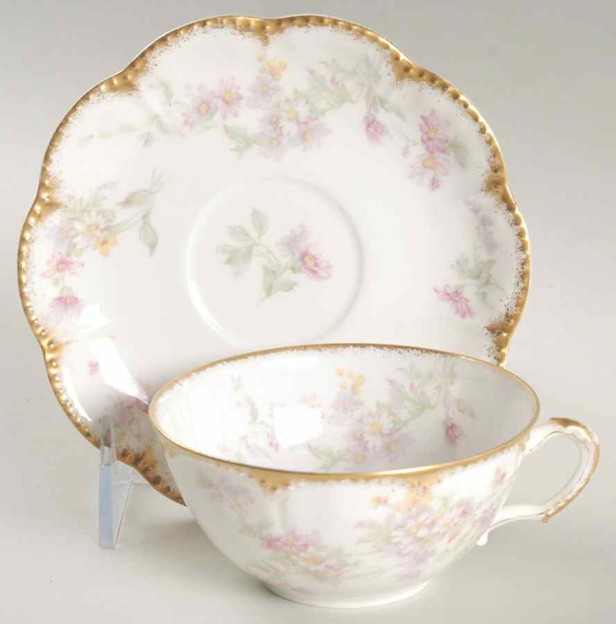 Schleiger 75 Flat Cup & Saucer Set by Haviland-1