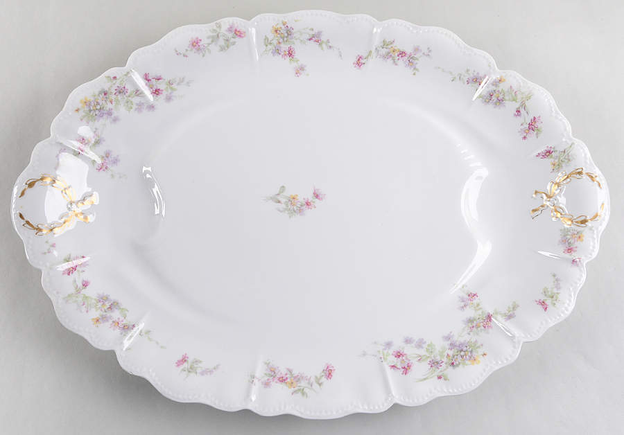 Schleiger 75a 18" Oval Serving Platter by Haviland-1