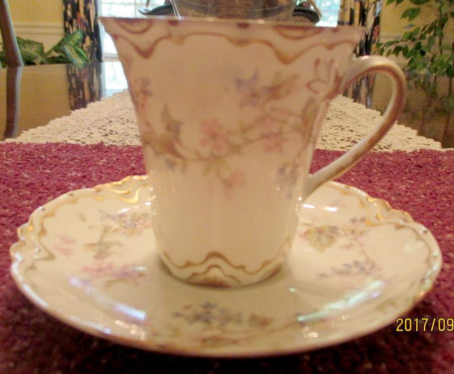 Schleiger 75n Flat Demitasse Cup & Saucer Set by Haviland-1