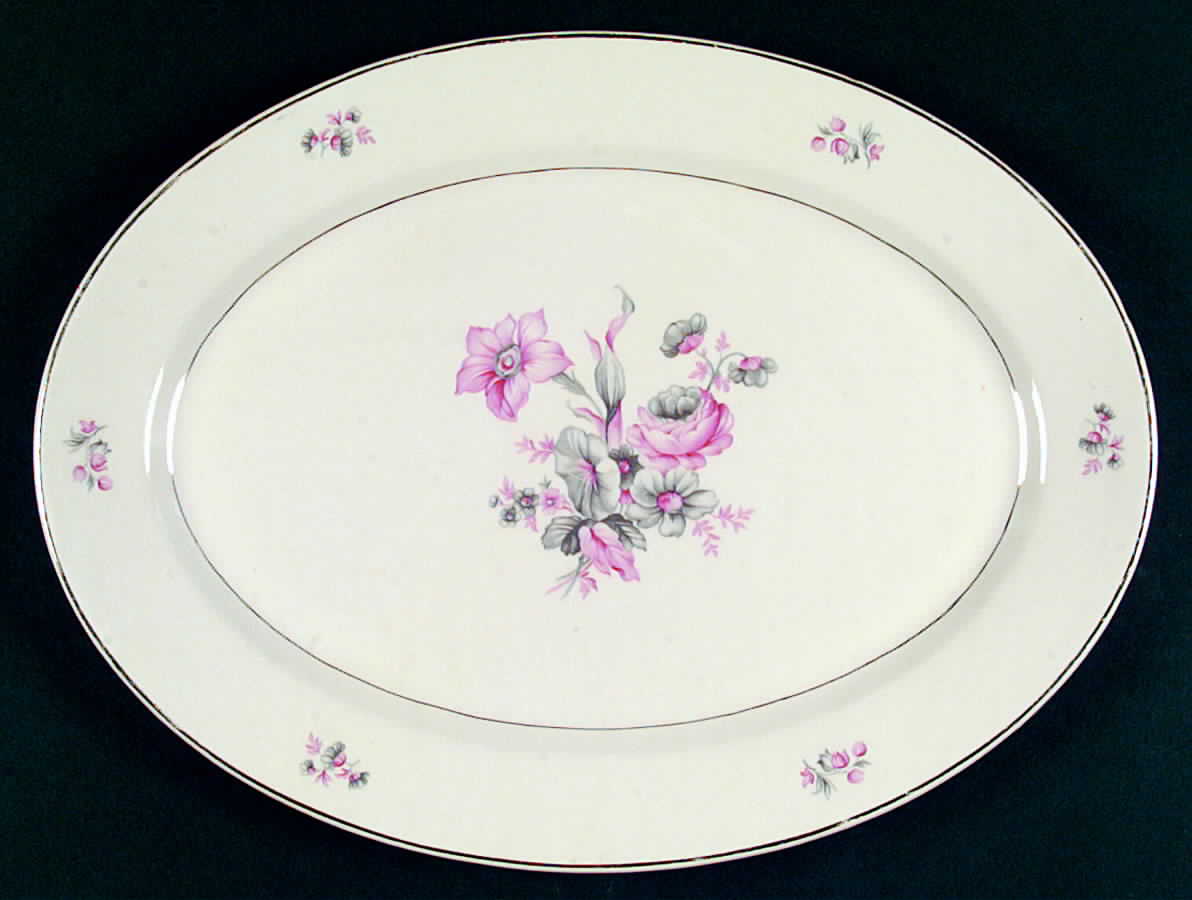 Primrose 13" Oval Serving Platter by Harker-1