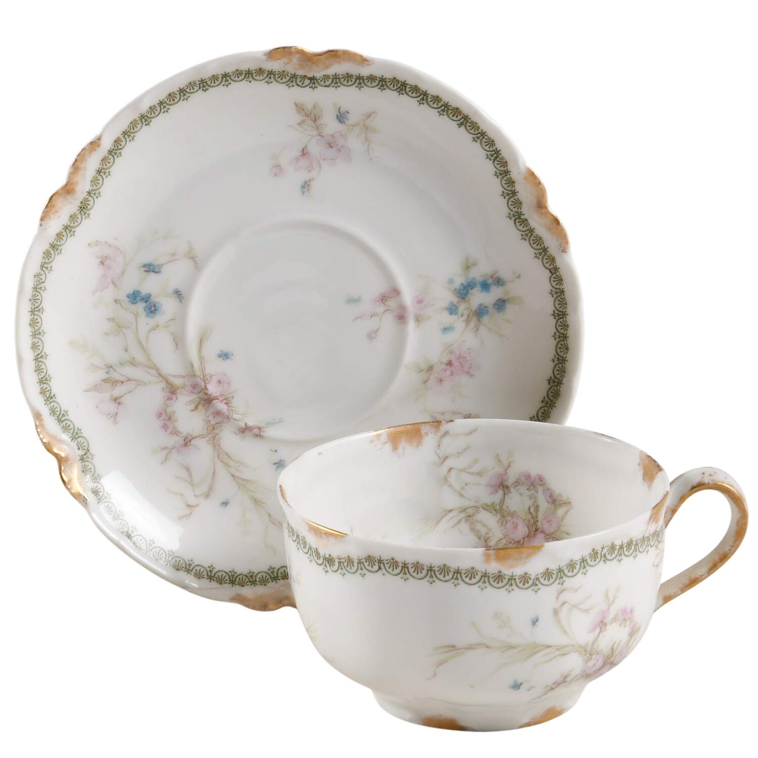 Schleiger 78l Flat Cup & Saucer Set by Haviland-1