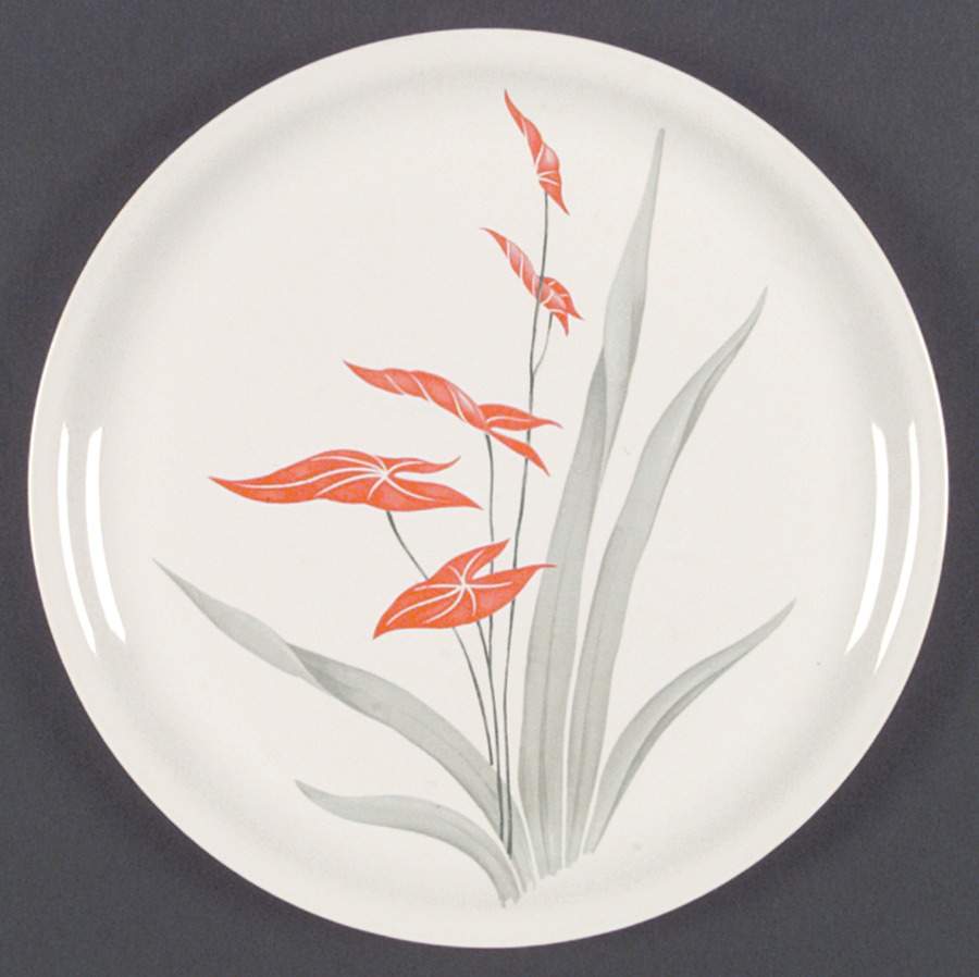 Flame Flower Dinner Plate by Homer Laughlin -1