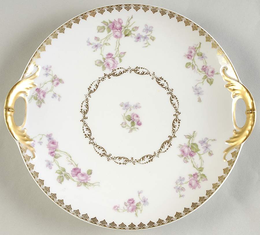 Schleiger 87l Handled Cake Plate by Haviland-1