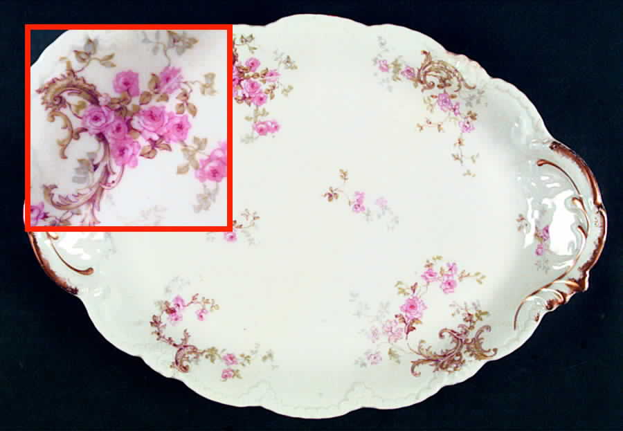 Schleiger 144q 14" Oval Serving Platter by Haviland-1