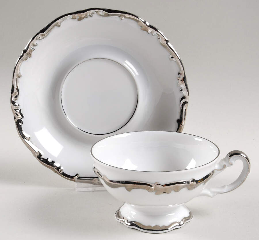 Adonis Footed Cup & Saucer Set by Hertel Jacob-1