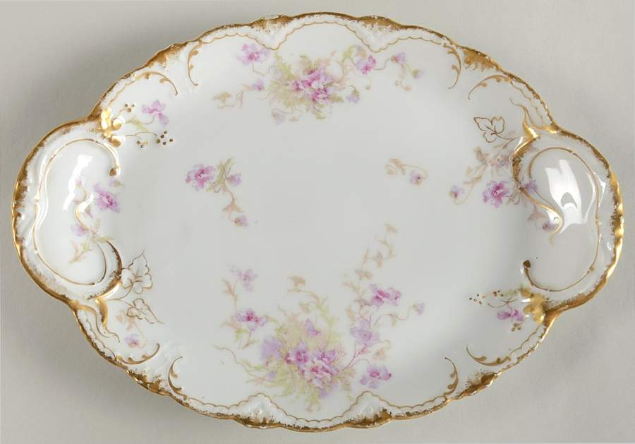 Schleiger 147A 11" Oval Serving Platter by Haviland-1