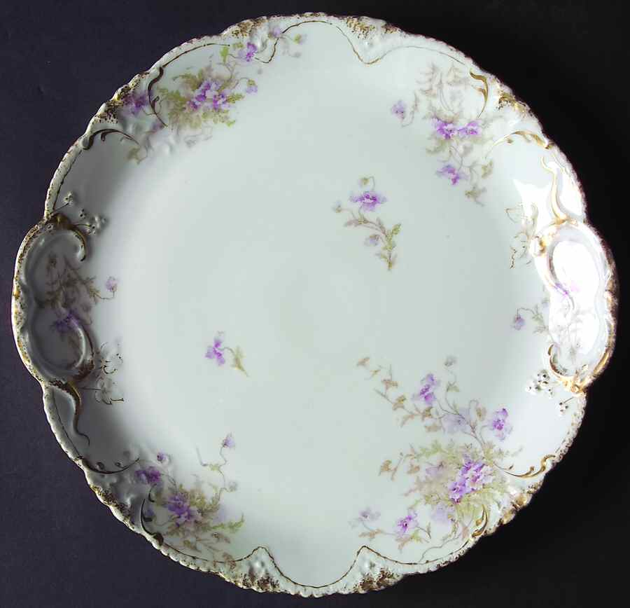 Schleiger 147A Cake Plate by Haviland-1