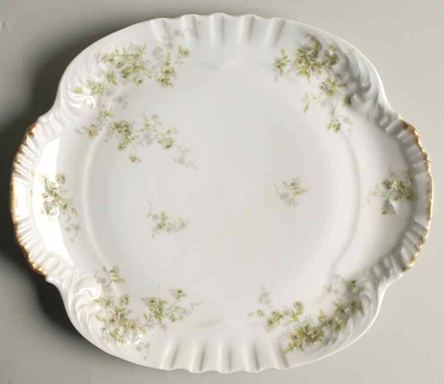 Schleiger 150az Square Handled Cake Plate by Haviland-1