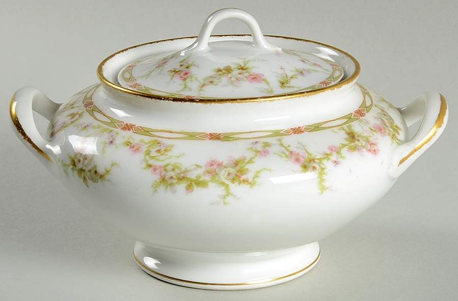 Schleiger 152A Sugar Bowl & Lid by Haviland-1