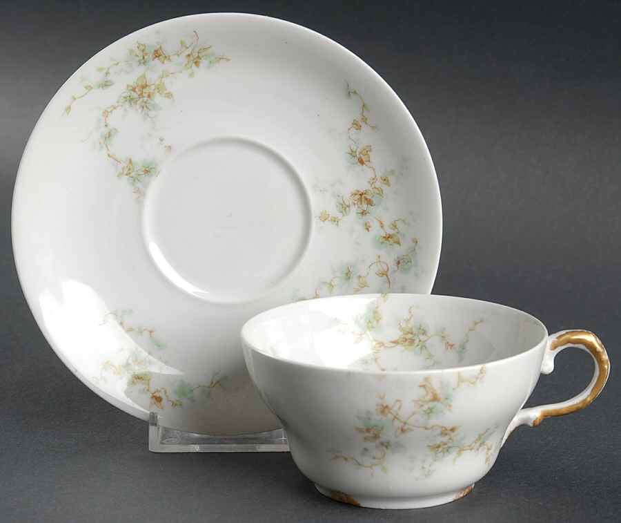 Schleiger 159q Flat Cup & Saucer Set by Haviland-1