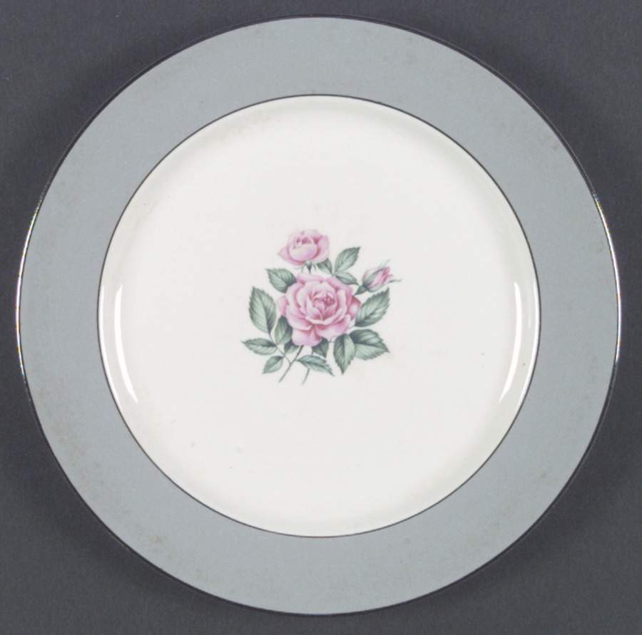 Brittany Rose (Gold Trim) Dinner Plate by Homer Laughlin -1