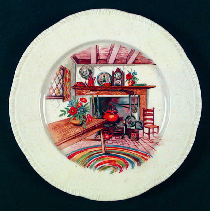 Colonial Kitchen (Liberty, No Trim) Dinner Plate by Homer Laughlin -1