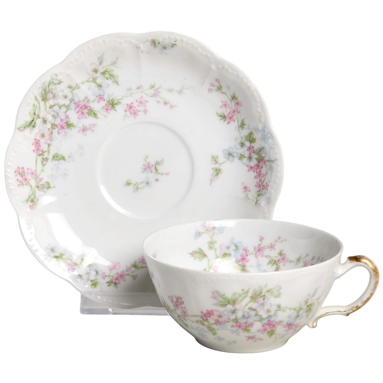Schleiger 455i Flat Cup & Saucer Set by Haviland-1