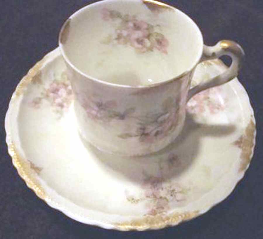 Schleiger 162 Chocolate Cup & Saucer Set by Haviland-1