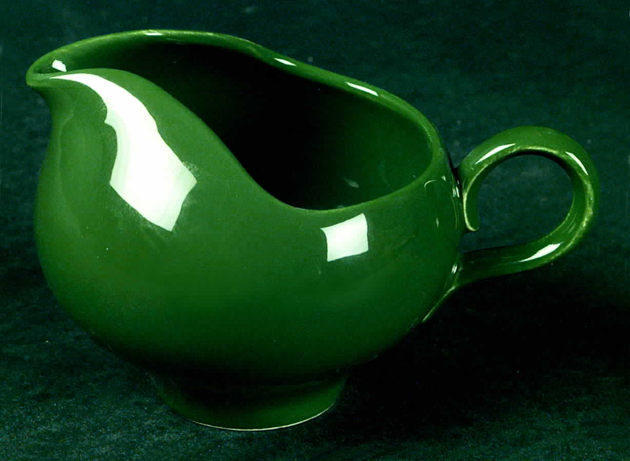 Highland Plaid (Green Black) Creamer by Homer Laughlin -1