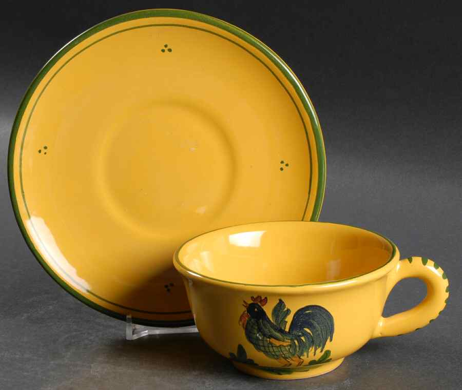 HCH7 Footed Cup & Saucer Set by Horchow-1