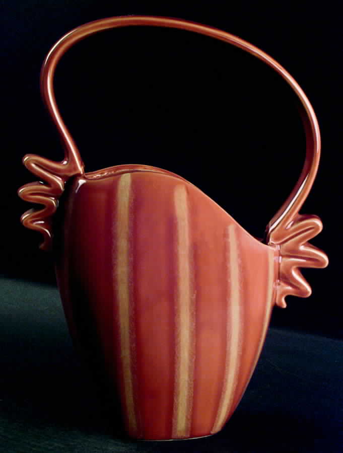 Continental Persimmon 12" Large Basket by Hull-1