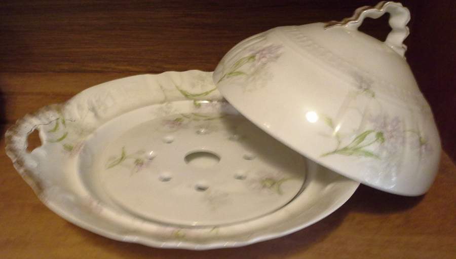 Schleiger 1035a Round Covered Butter by Haviland-1