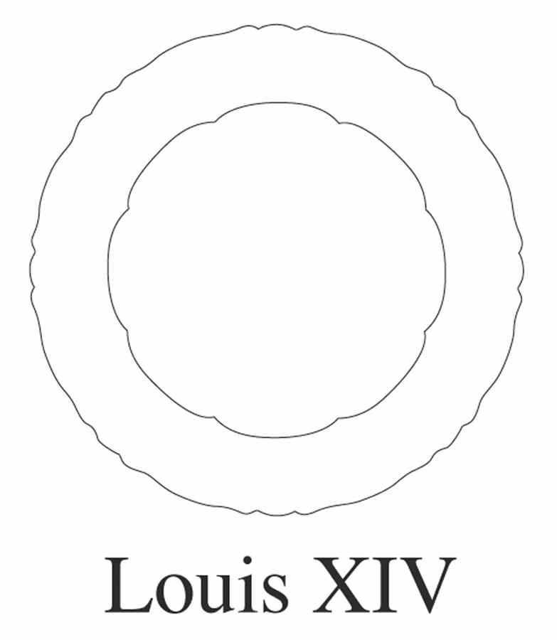 Louis XIV Dinner Plate by Haviland-1