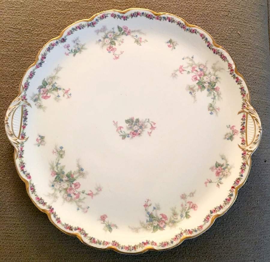 Schleiger 220a Handled Cake Plate by Haviland-1
