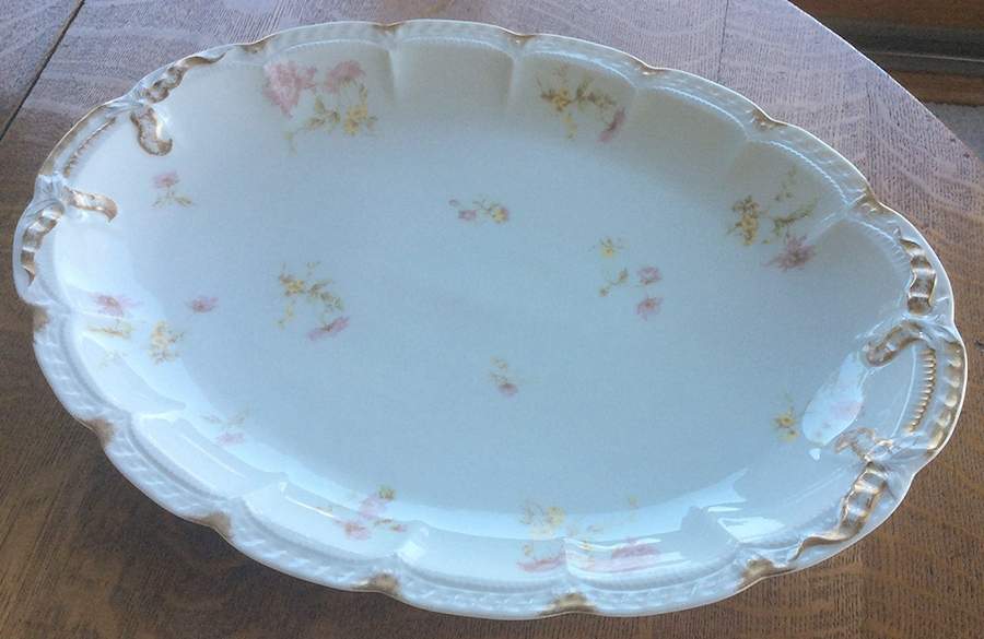 Schleiger 221a 14" Oval Serving Platter by Haviland-1