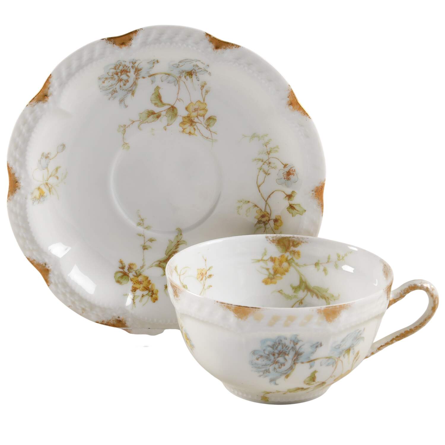 Schleiger 221L Breakfast Cup & Saucer Set by Haviland-1
