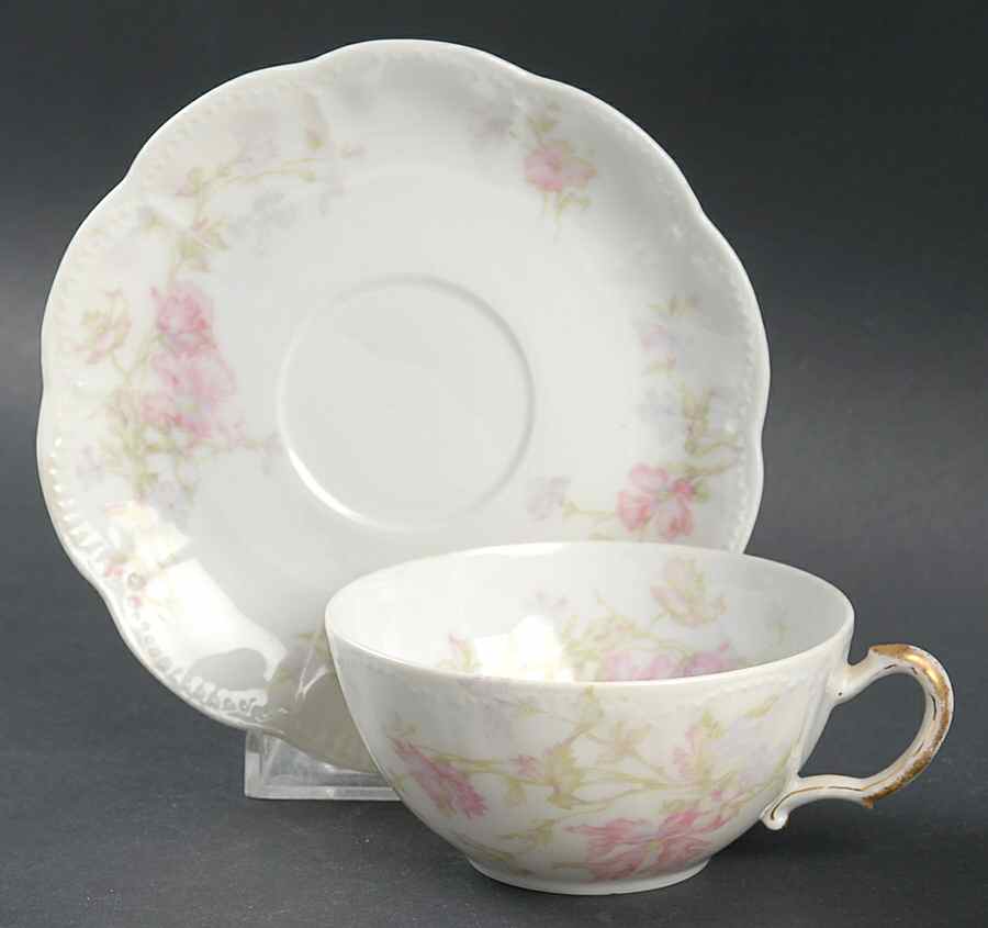 Schleiger 224e Flat Cup & Saucer Set by Haviland-1