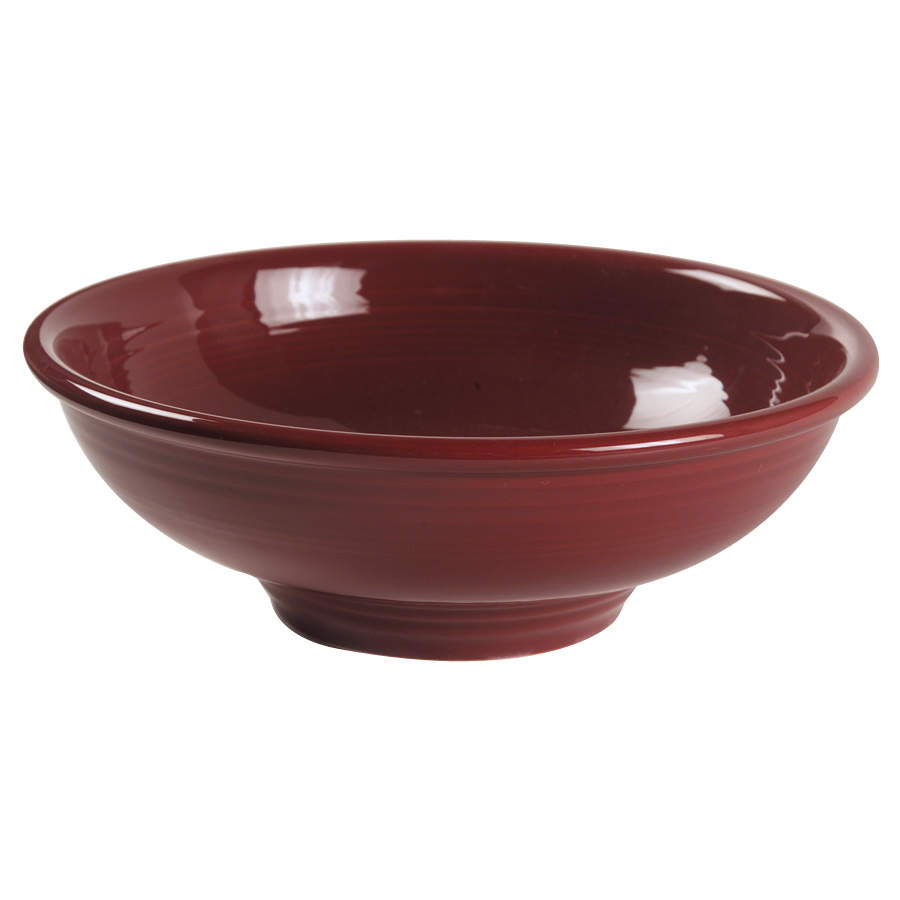Fiesta Cinnabar (Intro 2000) Pedestal Bowl by Homer Laughlin -1