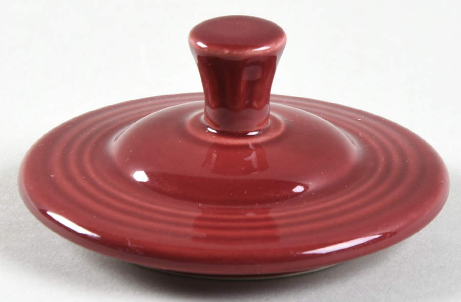 Fiesta Cinnabar (Intro 2000) Lid for Sugar Bowl by Homer Laughlin -1