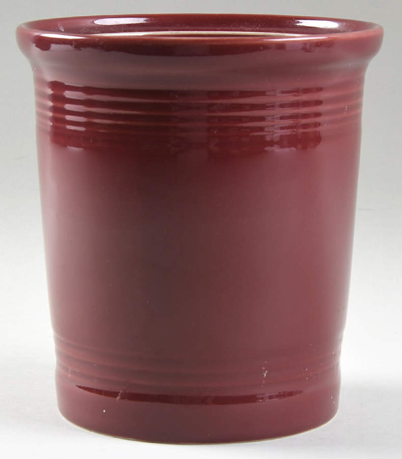 Fiesta Cinnabar (Intro 2000) Medium Canister No Lid by Homer Laughlin -1