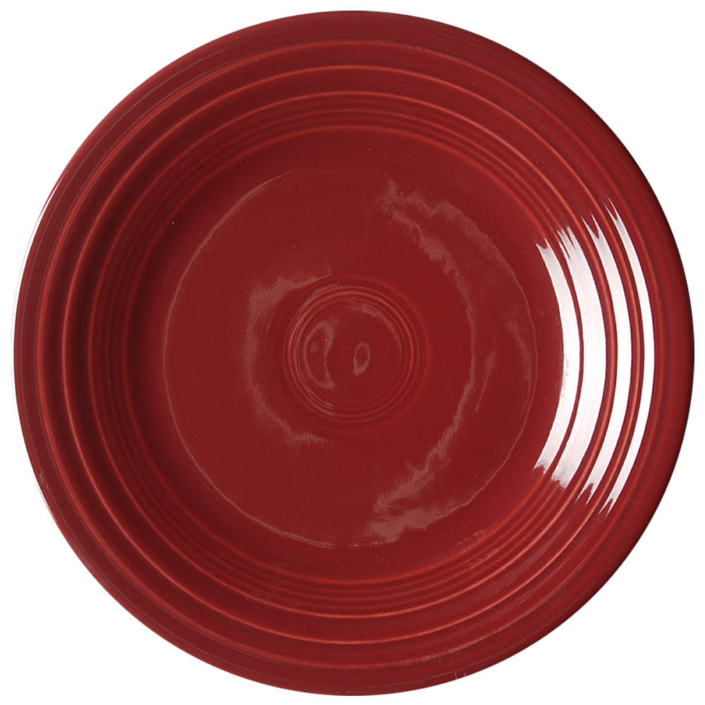 Fiesta Cinnabar (Intro 2000) Luncheon Plate by Homer Laughlin -1