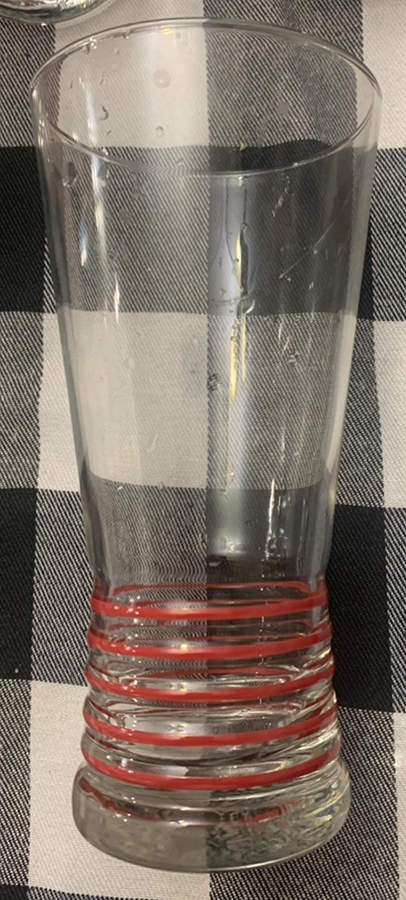Fiesta Cinnabar (Intro 2000) Glassware Iced Tea by Homer Laughlin -1